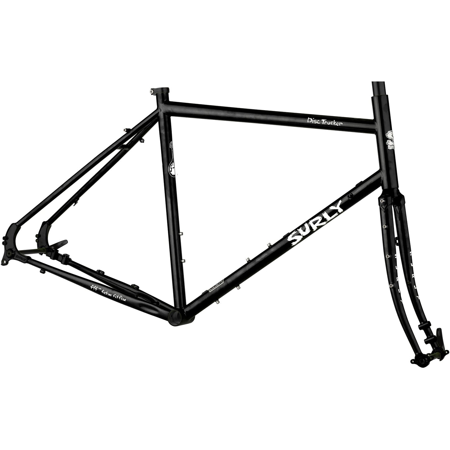 Disc Trucker 700c Frameset - Hi-Viz Black